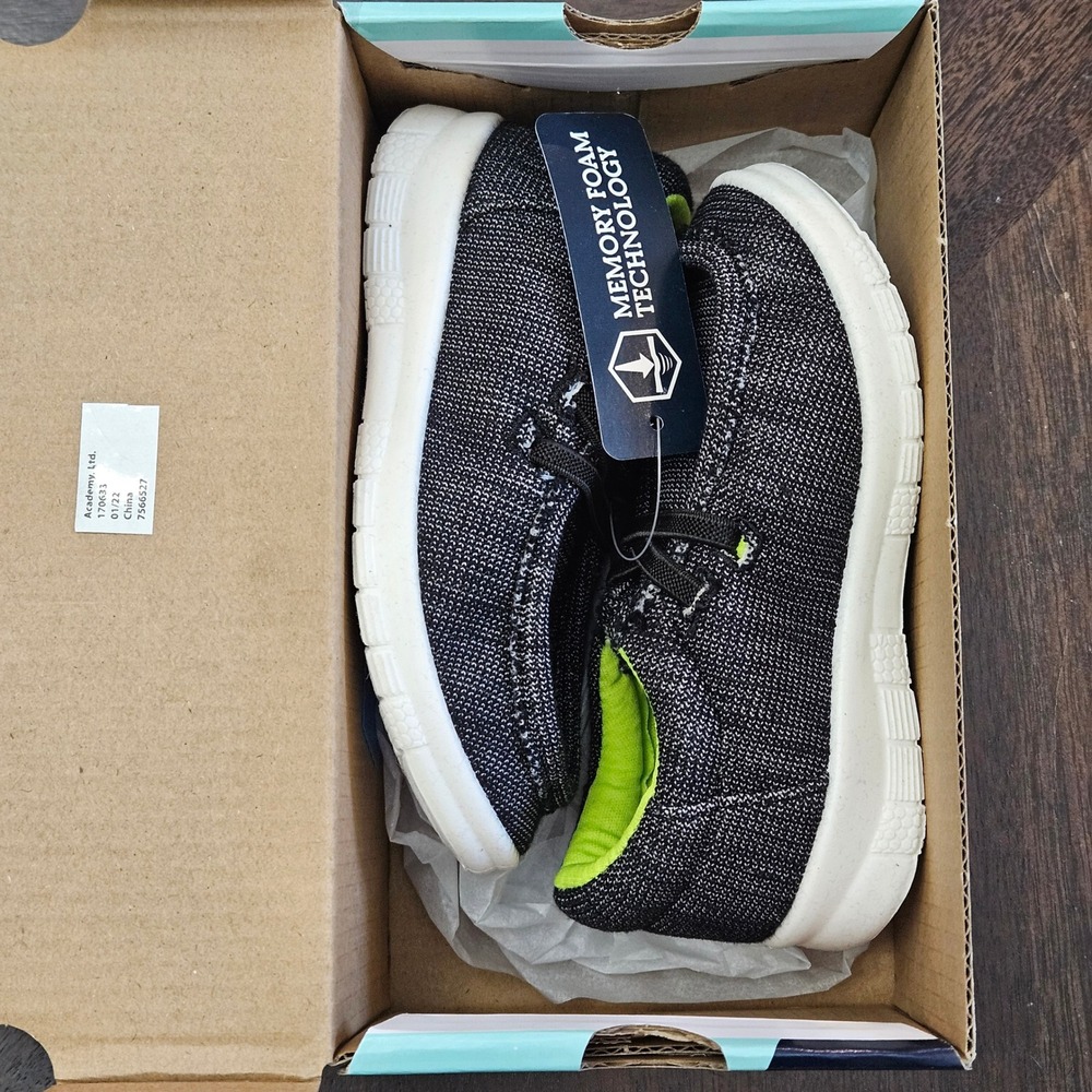 Magellan Moc Toe Shoes Toddler Boys 9 Grey NEW Knit Memory‎ Foam Slip On Loafers